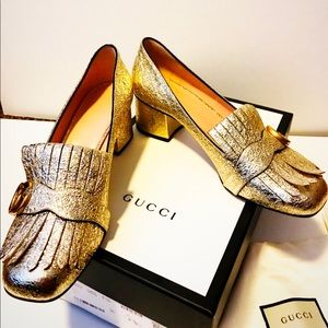 Authentic Gucci Marmont Mid Heel - Brand New, Size 9.5